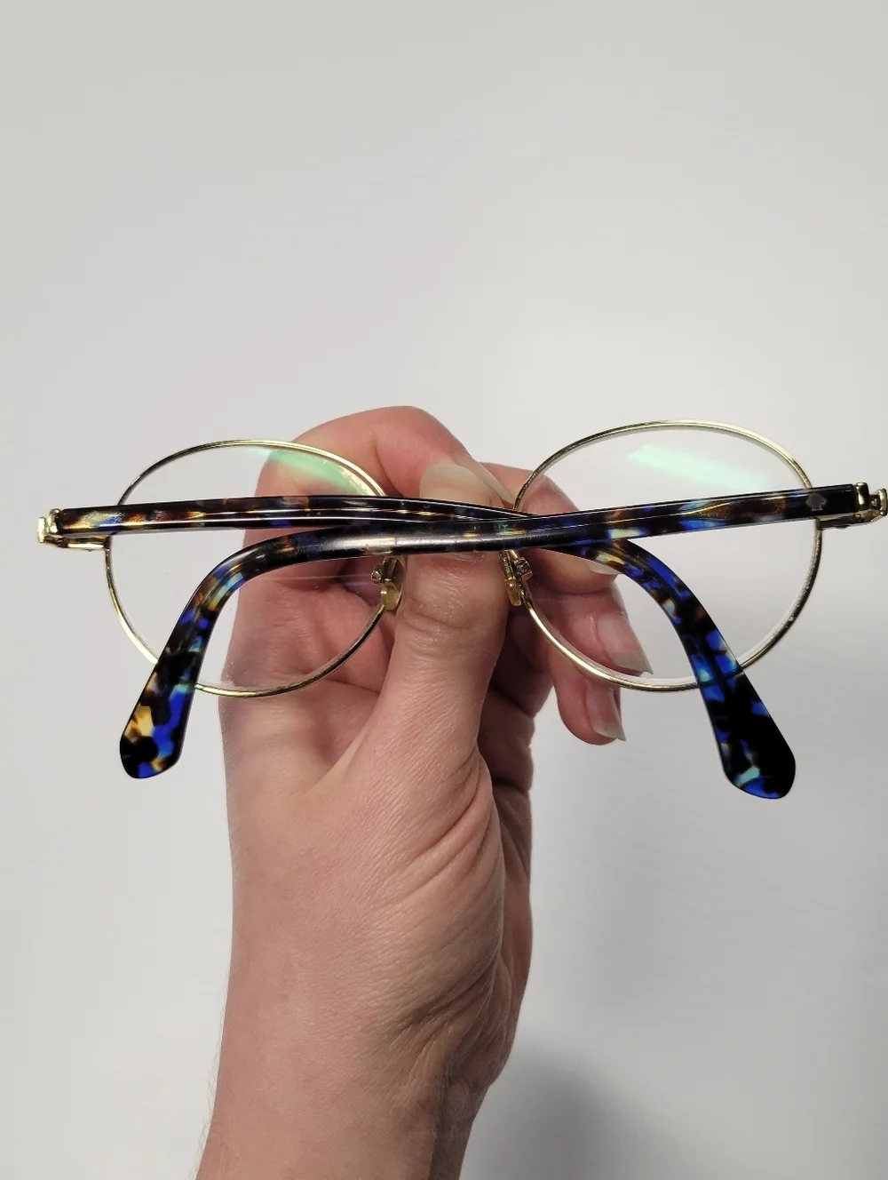 Kate Spade Marciann Eyeglasses Blue Gold Frames